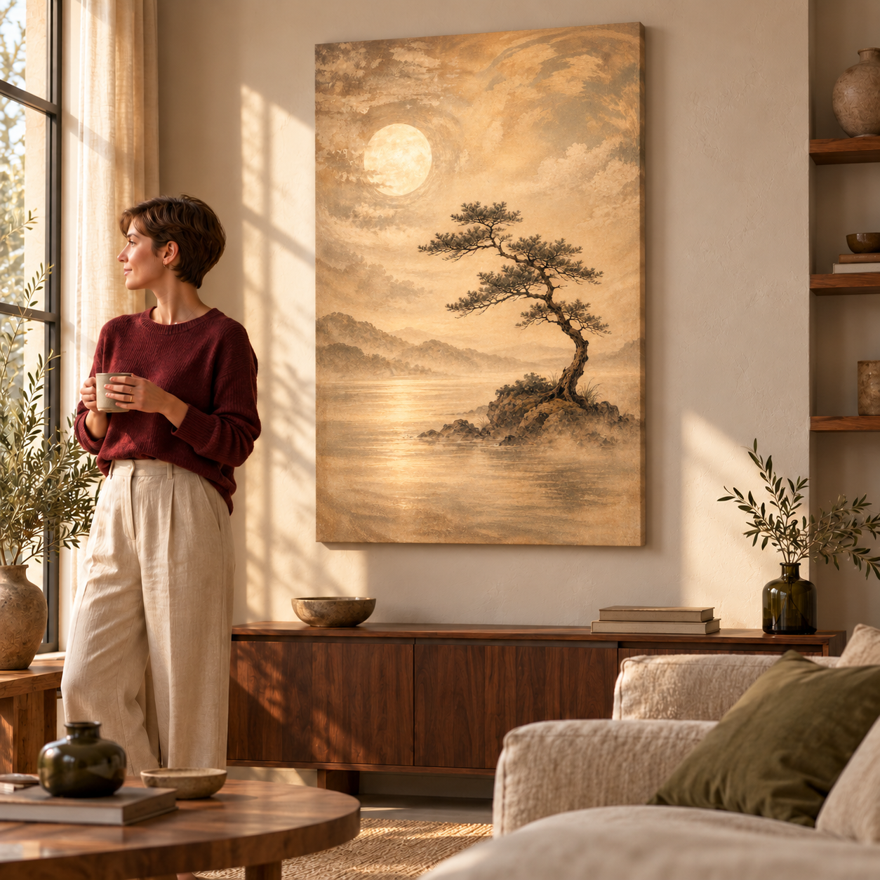 Moonlit Pine No.3 - Canvas lifestyle