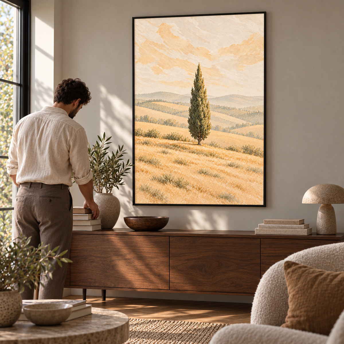 Olives in Ivory - Poster