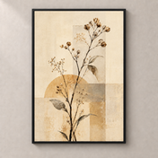 Ivory Blooms on Ochre - Poster standalone