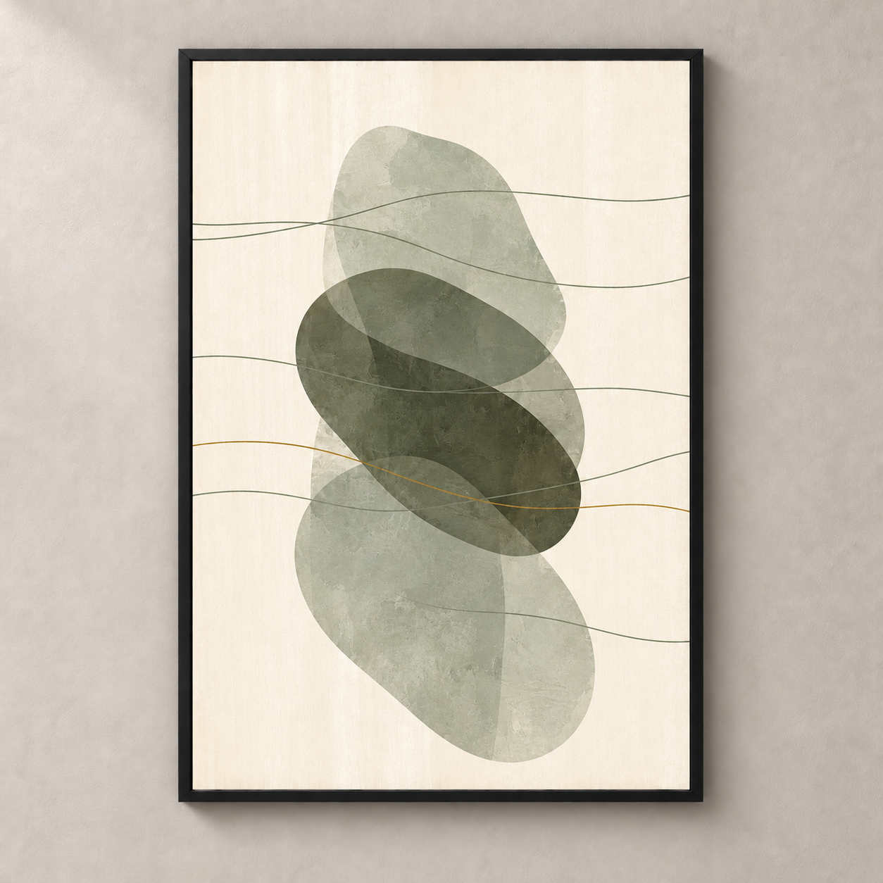 Sage Veils on Ivory - Poster standalone