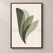 Sage Veils on Ivory No.2 - Poster standalone