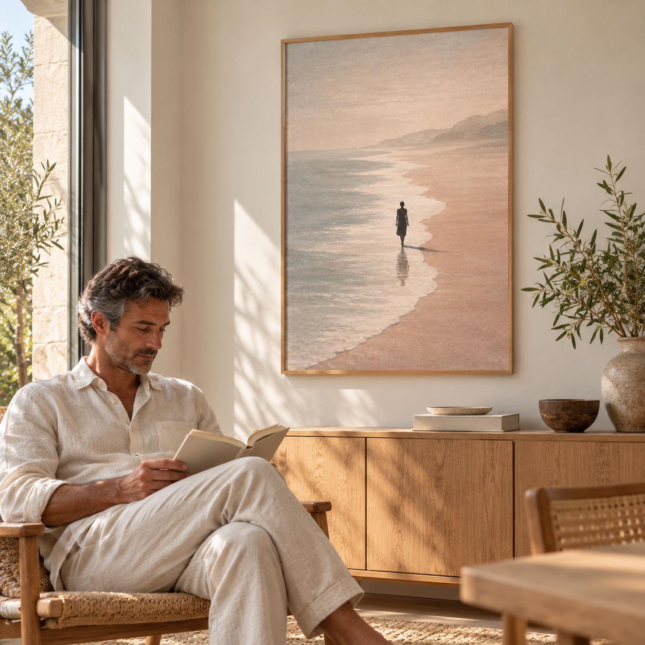 Sunset Solitude - Poster UGC mockup