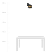 LUNOR Black Gold Wall Lamp