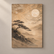 Pino al chiaro di luna