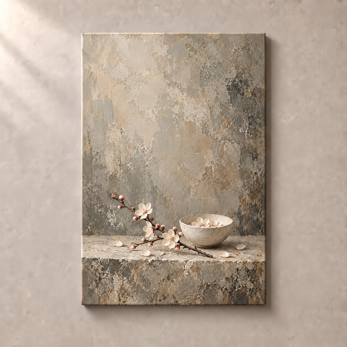 Plum Blossom on Stone No.4