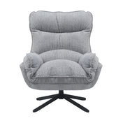 Lunara lichtgrijze stoffen fauteuil