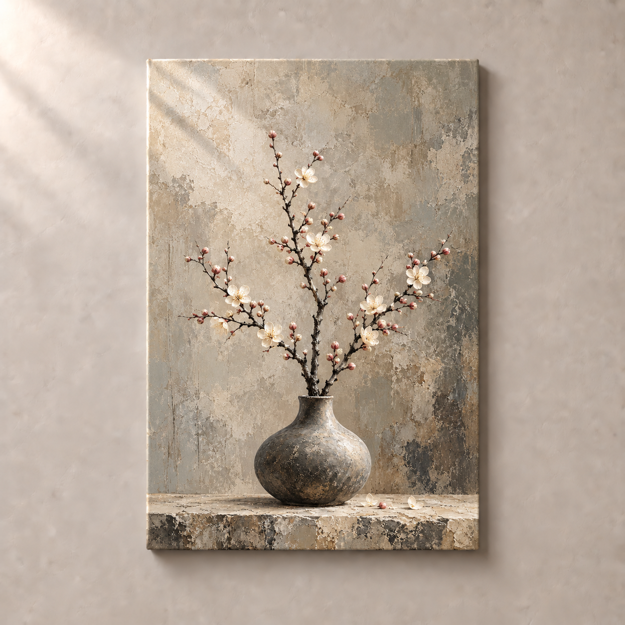 Plum Blossom on Stone No.3