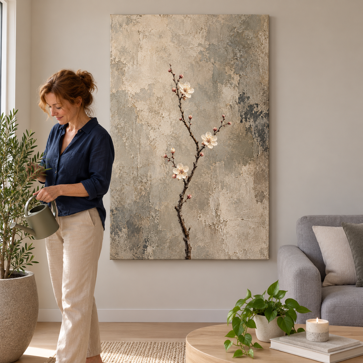 Plum Blossom on Stone No.2