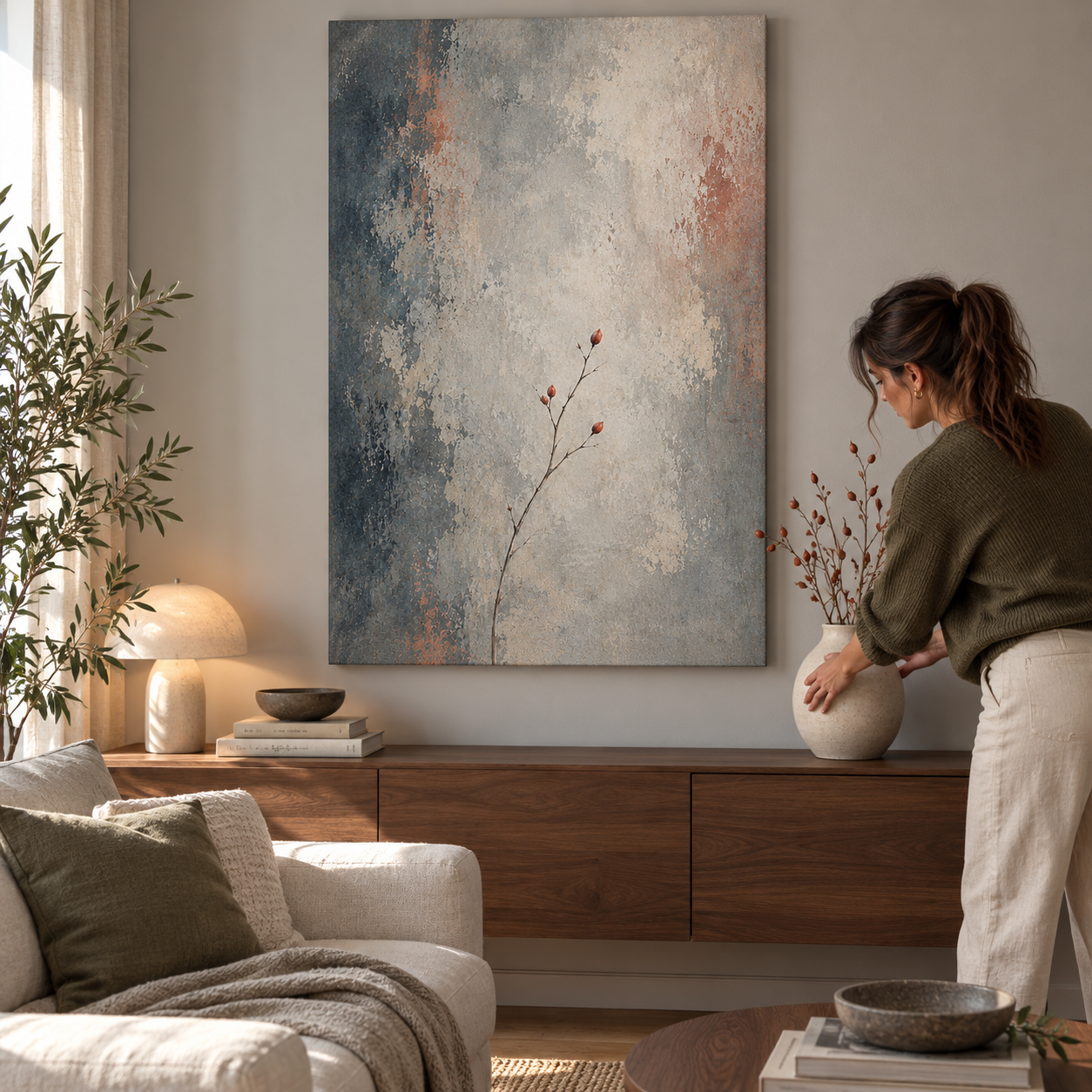 Stille der blauen Vase