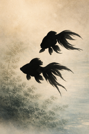 Koi dall'inchiostro dorato