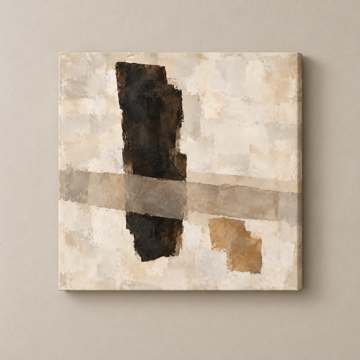 a quiet balance square canvas standalone mockup