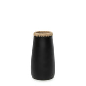 Handcrafted Luxury Black Vase - Timeless Artisan Design