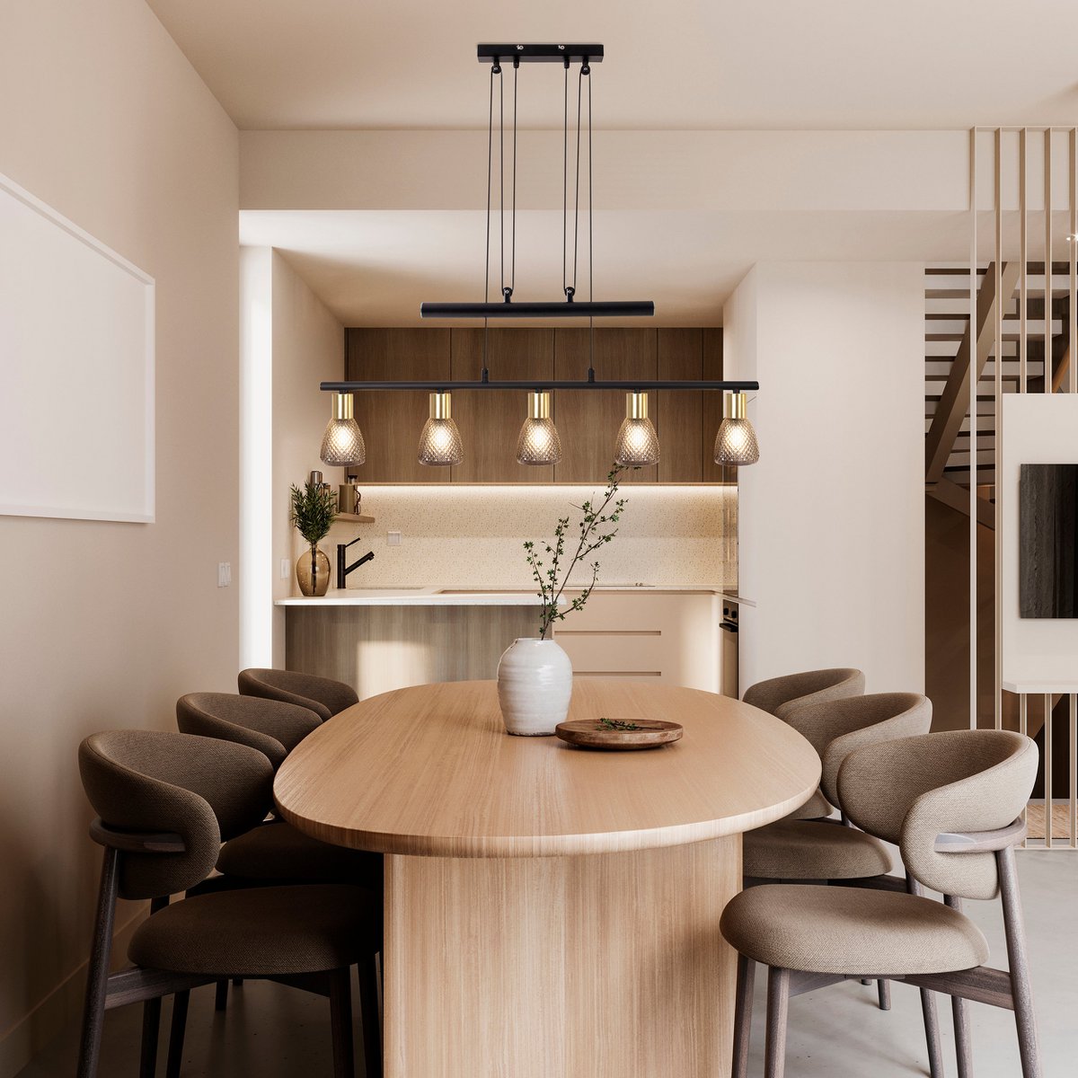 Luxe handgemaakte hanglamp in tijdloos ambachtelijk design