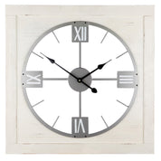 Vintage passage silver and white wall clock
