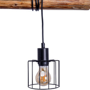 Handgemaakte hanglamp in hout - ambachtelijk ontwerp, premium kwaliteit