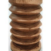 Hollowed suar side table stool
