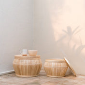 Handcrafted Bamboo Side Table - A Timeless Luxury Statement