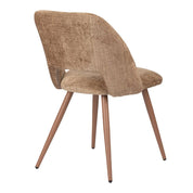 Elegant Hand-Finished Arc Chairs in Organic Caramel Tones