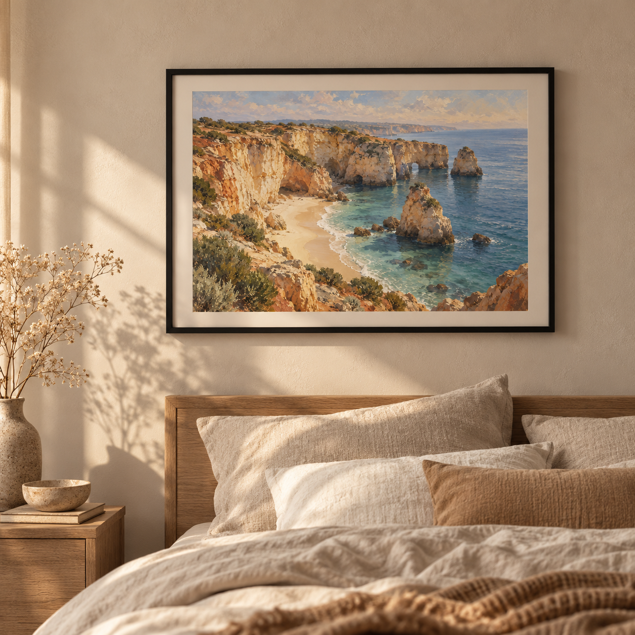 Algarve in Soft Light - horizontal poster lifestyle