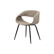 Elegant Hand-Finished Whale Chair Set in Neutral Tones