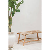 Timeless Handmade Seagrass Bench - Artisan Crafted Luxury Design