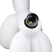 Scotty white resin table lamp