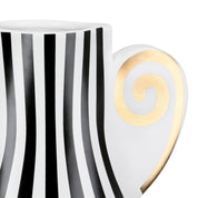 Strata harmony white and gold ceramic vase