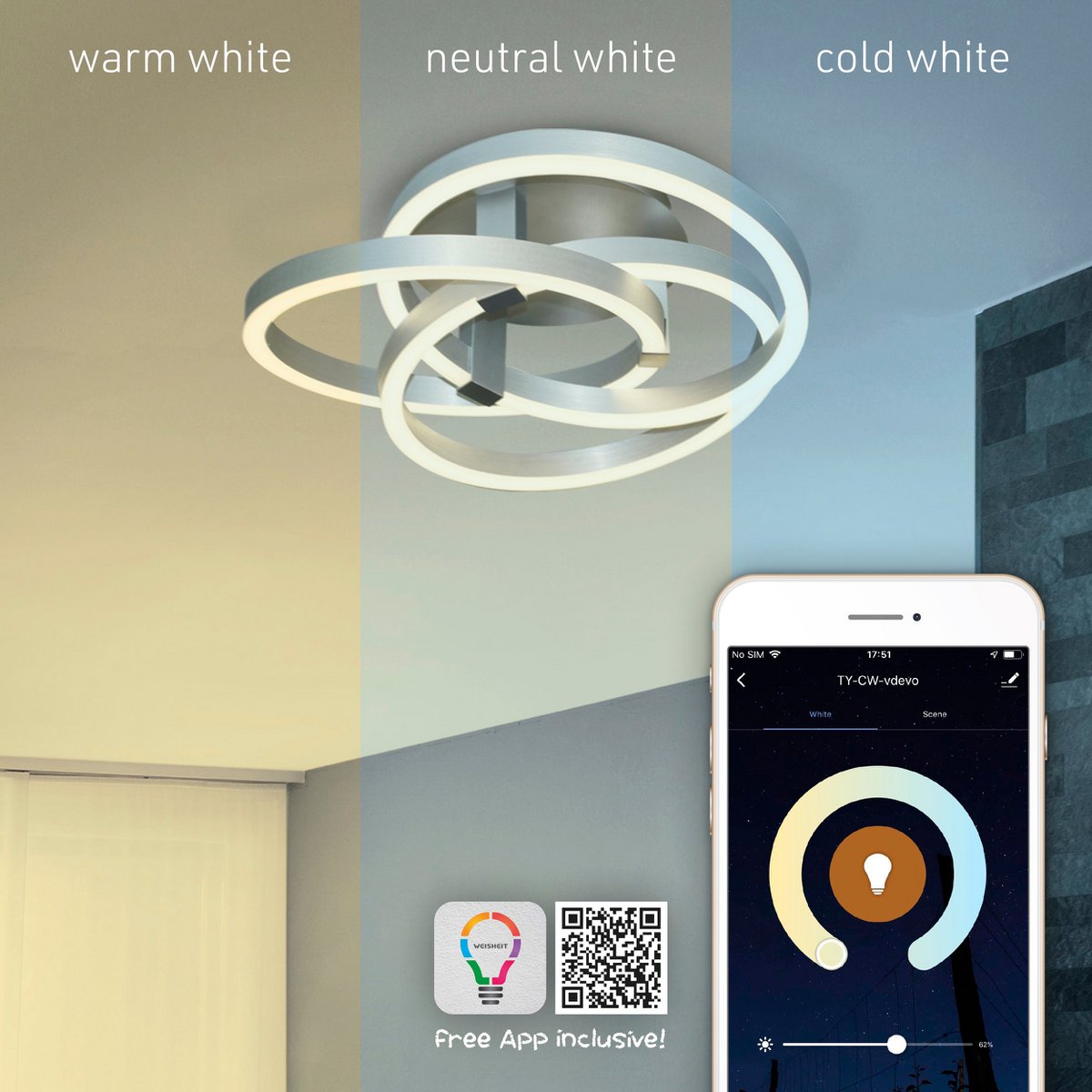 Luxe handgemaakte LED-plafondlamp van ambachtelijke kwaliteit, tijdloos design