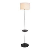 Tijdloze Artisan staande lamp met zorgvuldig samengesteld zwart metalen ontwerp