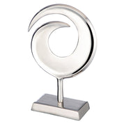 Wave of eternity silver aluminium sculpture