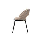 Elegant Hand-Finished Rainbow Chairs in Neutral Tones - Set of 2