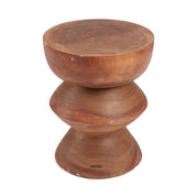 Trapezoid suar wood stool