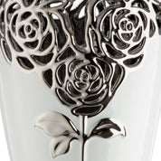 Rose of eternity white ceramic vase
