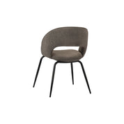Elegant Taupe Rainbow Chairs - Hand-Finished Artisanal Design