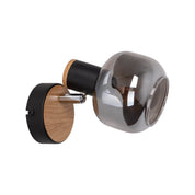 Handgemaakte Fumoso glazen wandlamp - Tijdloos ambachtelijk design