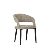 Elegant Hand-Finished Tusk Chairs in Neutral Tones - Set of 2