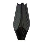 Vessel of stillness black ceramic vase