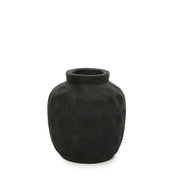 Handcrafted Luxury Black Vase - Timeless Artisan Design