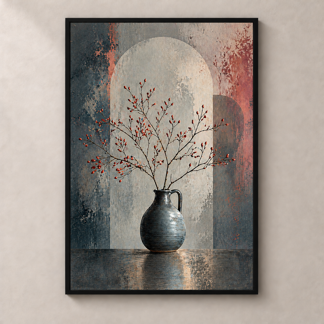 blue-vase-stillness - Poster standalone