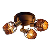 Luxury Handmade Artisan Ceiling Rondel in Black and Gold