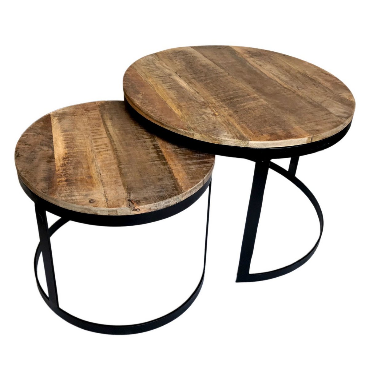 Handgemaakte ambachtelijke ronde salontafelset in premium design