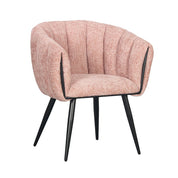 Hand-Finished Pastel Pink Breeze Chairs - Elegant Minimalism