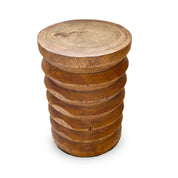 Hollowed suar side table stool
