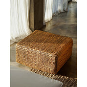 Hyacinth natural pouf