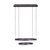 Handcrafted Luxury LED Pendant Light in Black and Sand Design