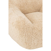 Lunelle Shearling Lounge Sofa – Cream Bouclé