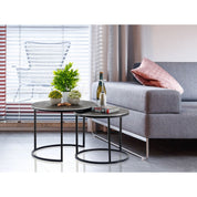 Handcrafted Luxury Coffee Table Set in Timeless Design