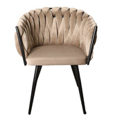 Wave armchair sand white (set)