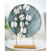 Blossoms of renewal silver metal sculpture