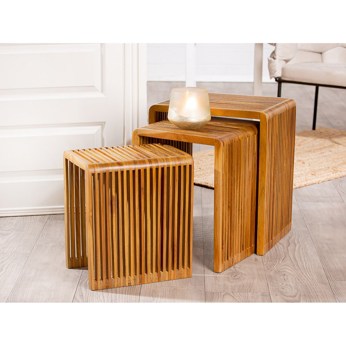 Handcrafted Luxury Side Tables - Timeless Artisan Design Set